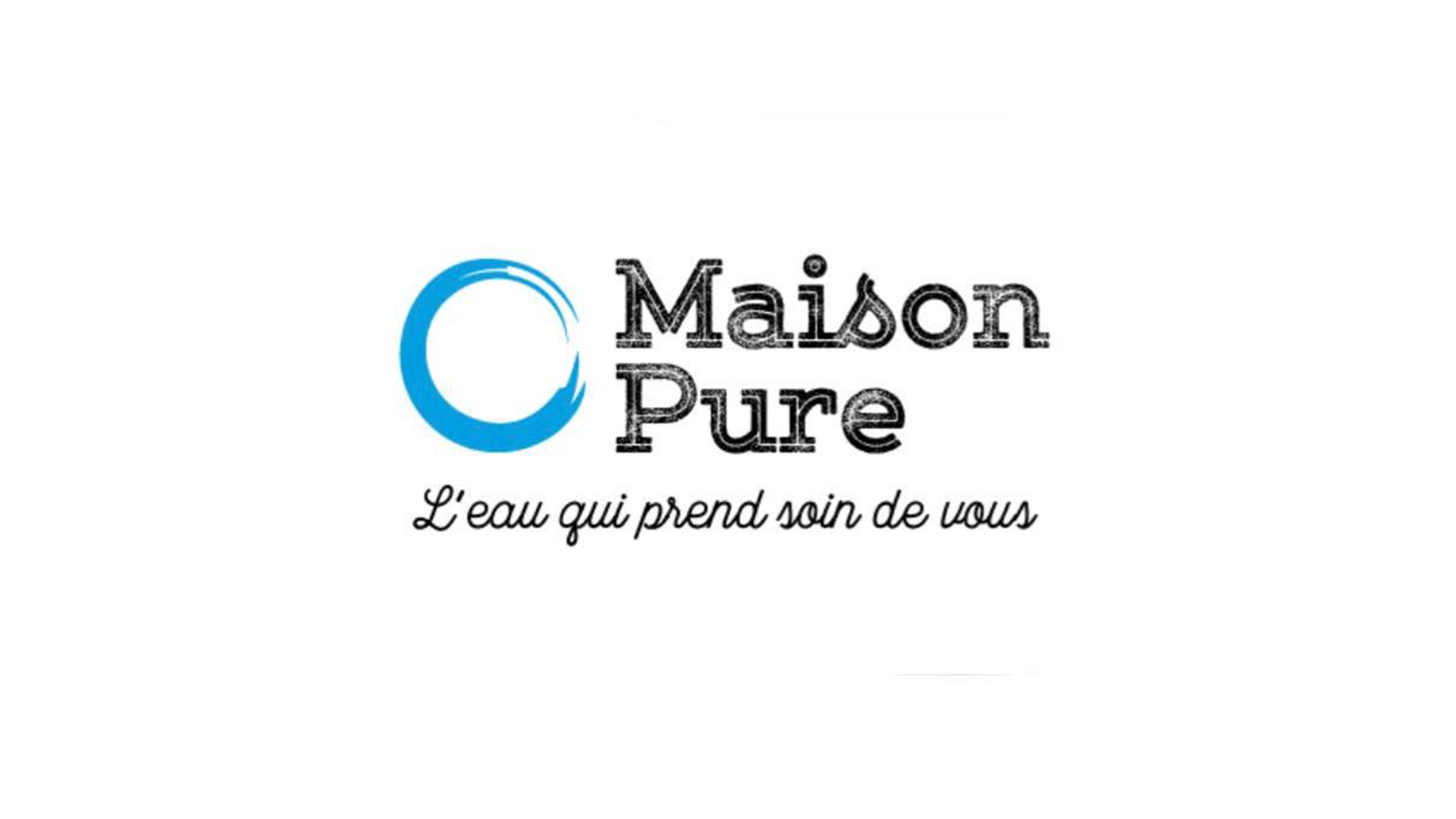 Ancien logo Maison Pure - L'eau qui prend soin de vous - Agence GUS